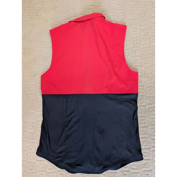 Under Armour Vest Men Large Red Black Vanish Hybrid Full Zip Golf Athletic - Picture 2 of 9